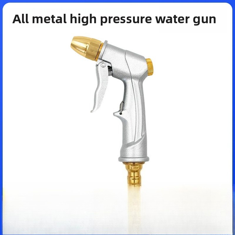 Garden Hose Nozzle - Yüksek Basınçlı Su Püskürtme Tabancası Metal