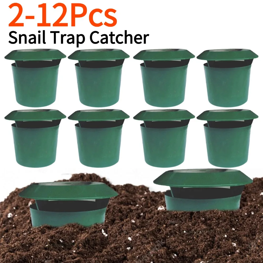 Gardening Tools - 2-12 adet salyangoz tuzağı yakalayıcı çevre