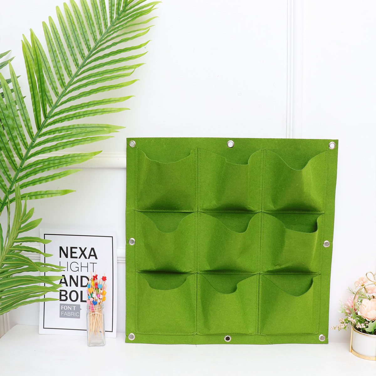 9 Cepli Duvara Asılan Bitki Ça - Outdoor Planting Bag incelemesi ve fiyatı